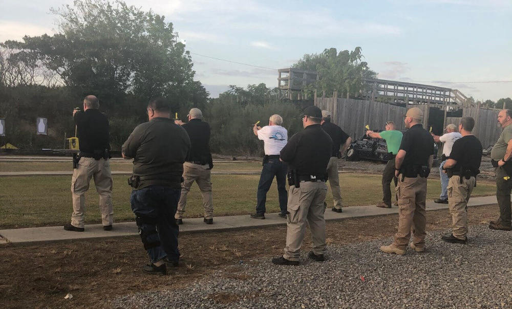 several deputies at shooting range